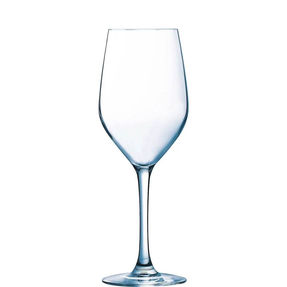 Verre à vin Arcoroc Mineral 35 cl avec traits de jauge à 0,1 et 0,2 l, boîte Practic de 18