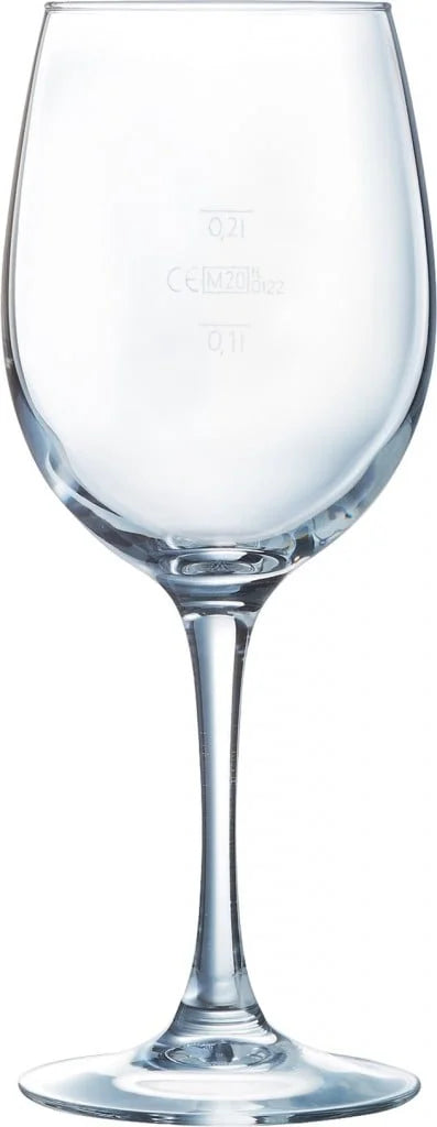 Arcoroc Vina verre à vin 36 cl avec traits de jauge à 0,1 l et 0,2 l