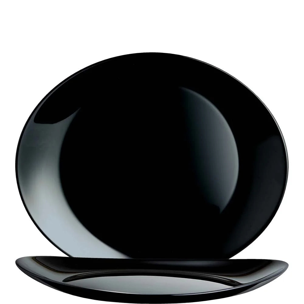 Arcoroc Evolutions Black Assiette à steak 30 x 26 cm, noire