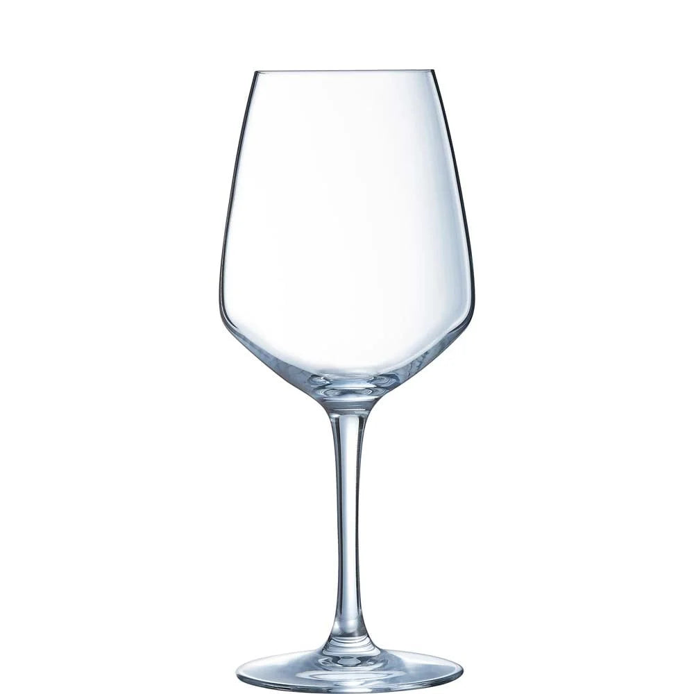 Verre à vin Arcoroc V. Juliette 30 cl avec traits de jauge à 0,1 et 0,2 l, boîte Party de 12