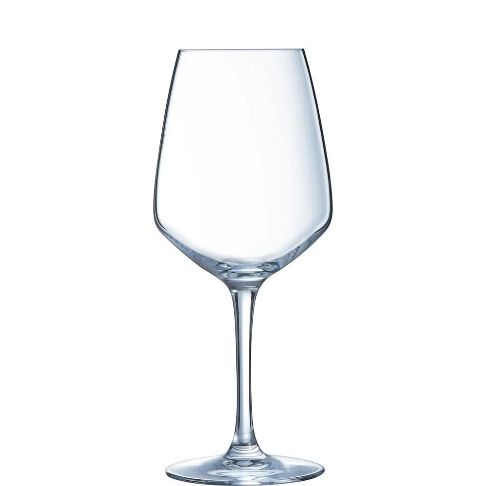 Verre à vin Arcoroc V. Juliette 40 cl avec traits de jauge à 0,1 et 0,2 l, boîte Party de 12