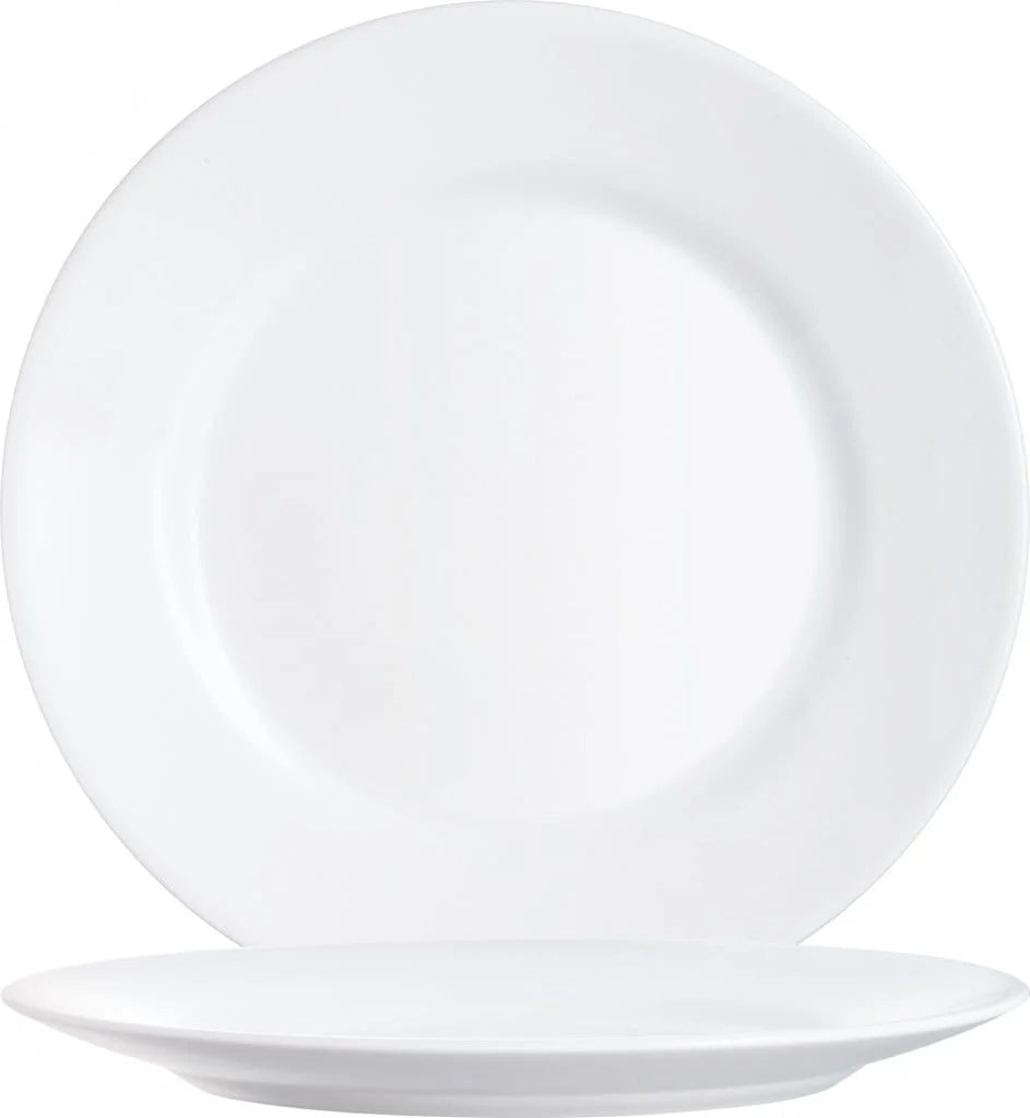 Arcoroc Restaurant White Assiette plate 25,4 cm, blanc