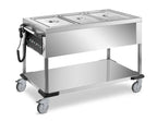 Chariot bain-marie PROFI avec cuve amovible 2x GN 1/1