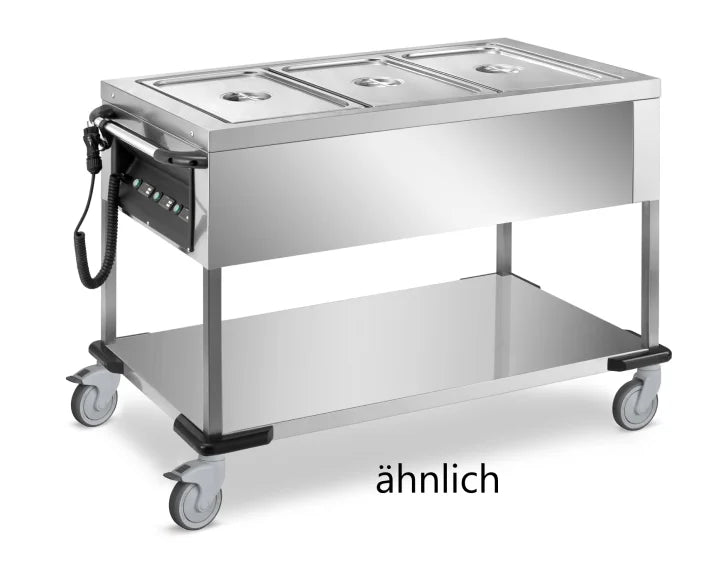 Chariot bain-marie PROFI avec cuve amovible 2x GN 1/1