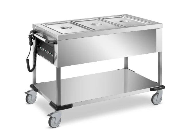 Chariot bain-marie PROFI 4x GN 1/1 avec cuves séparées