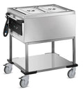 Chariot bain-marie PROFI avec chauffage à sec 2x GN 1/1