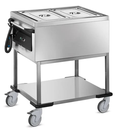 Chariot bain-marie PROFI avec chauffage à sec 2x GN 1/1