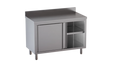 Armoire de travail en inox ECO 14x6 avec dosseret