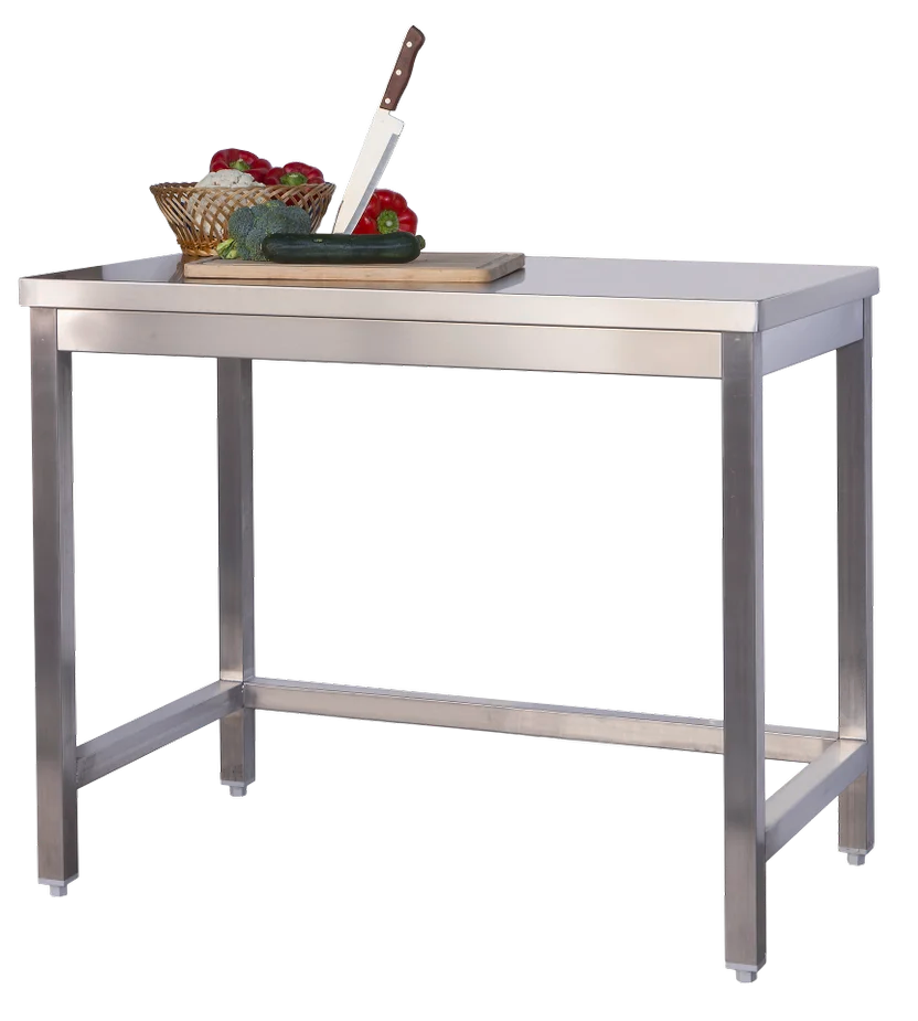 Table de travail professionnelle en inox 800 x 600 mm