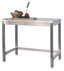 Table de travail professionnelle en inox 800 x 600 mm