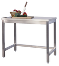 Table de travail professionnelle en inox 1400 x 700 mm
