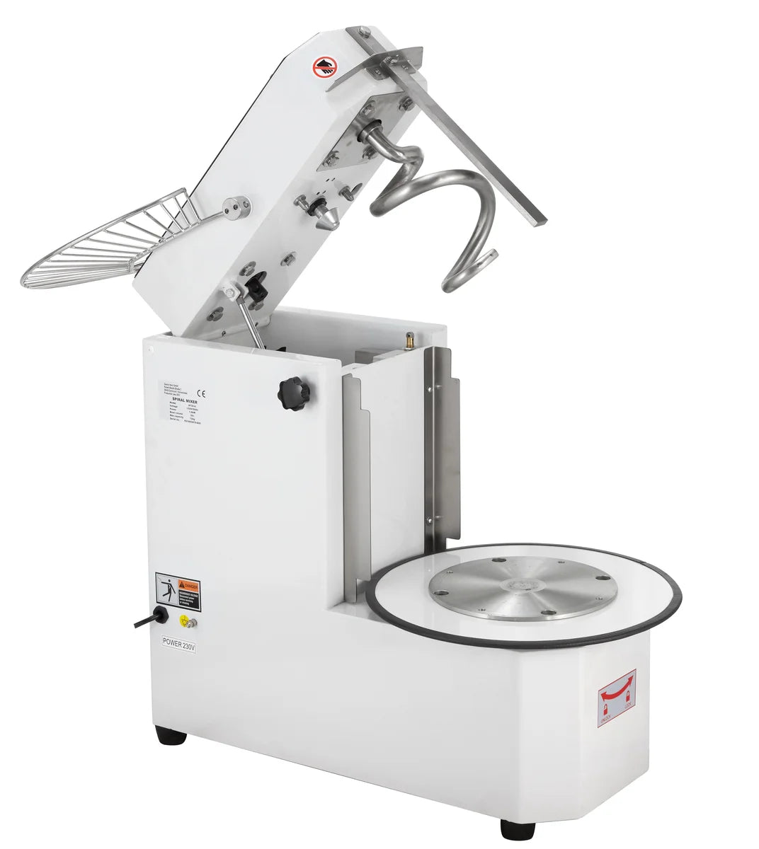 Pétrin à spirale ECO 20 L 230 V - tête basculante