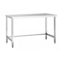 Table de travail en inox Eco 6x7 sans tablette inférieure