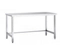 Table de travail en inox Eco 8x6 sans tablette inférieure