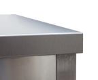 Table de travail professionnelle en inox 1200 x 600 mm - avec tablette inférieure
