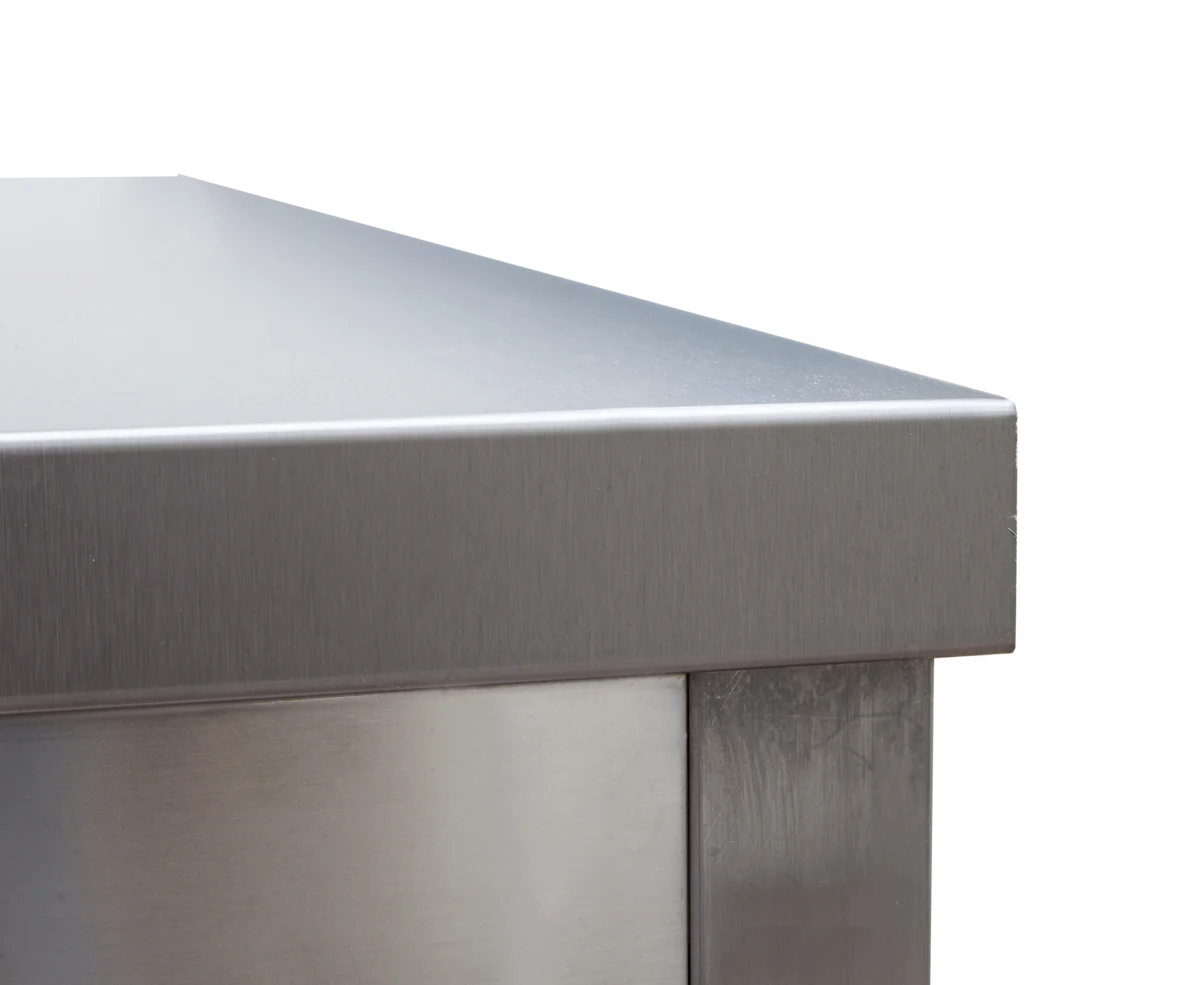 Table de travail professionnelle en inox 1200 x 600 mm - avec tablette inférieure
