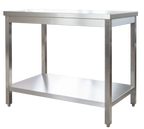 Table de travail professionnelle en inox 1800 x 600 mm - avec tablette inférieure
