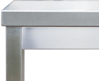 Table de travail professionnelle en inox 1800 x 700 mm - avec tablette inférieure et dosseret
