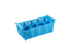 Panier à couverts 8 compartiments 89x89 mm, bleu