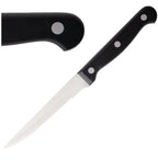 Couteaux à steak Olympia manche noir 215 mm - 12 pcs