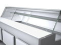 Porte coulissante Plexi Profi250 avec vitre frontale arrondie - 1100 mm
