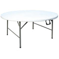 Table pliante Bolero Ø1530 mm, blanc