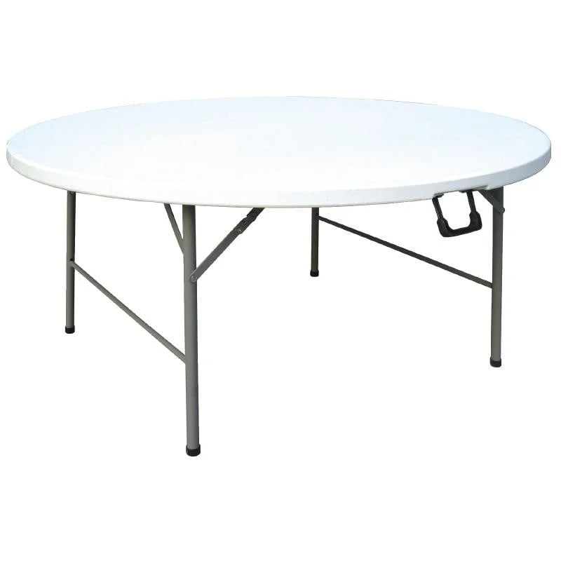 Table pliante Bolero Ø1530 mm, blanc