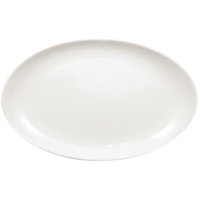 Plat de service creux ovale Olympia Whiteware 36,5 cm, boîte de 2 - 2 pcs.