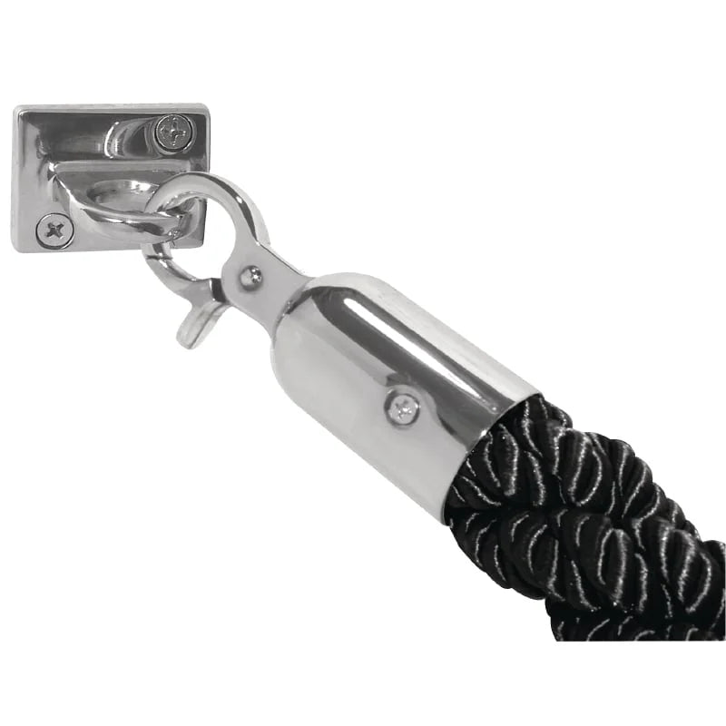 Bolero corde de guidage torsadée noir/zinc