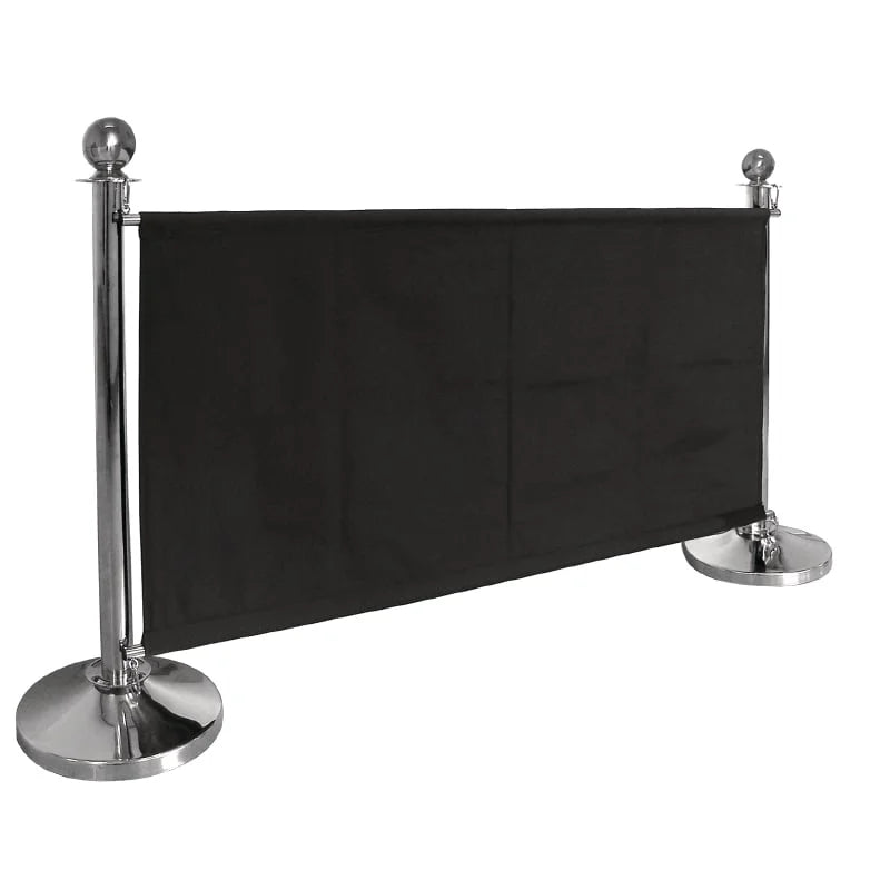 Paravent de séparation en toile Bolero noir