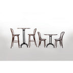 Chaises de bistrot en bois courbé Fameg finition noyer, lot de 2