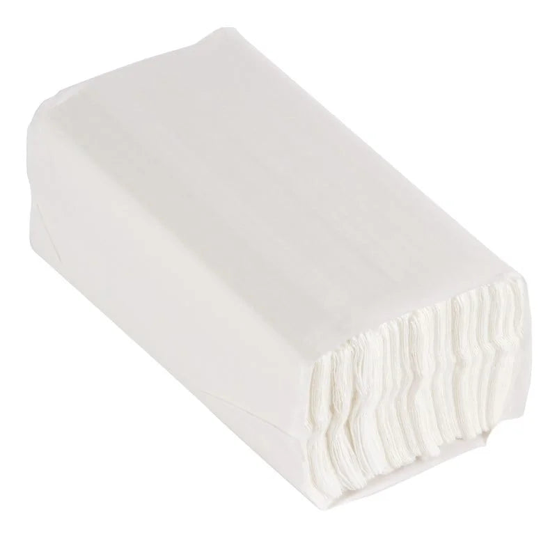 Jantex essuie-mains blancs pliés en C 2 plis - 15 pcs
