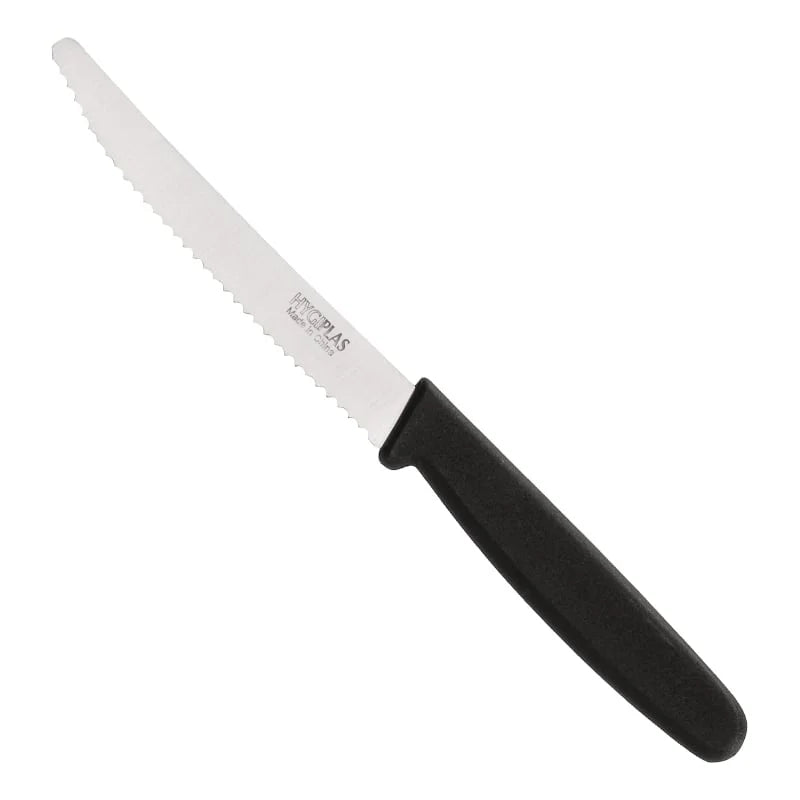 Couteau à tomates Hygiplas noir 10 cm