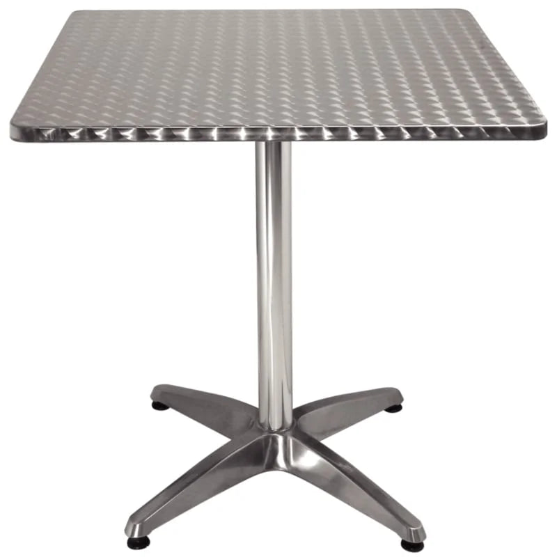 Bolero table bistrot 700x700 mm inox, 1 pied