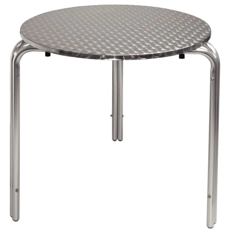 Table bistrot Bolero Ø700 mm inox, 3 pieds
