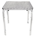 Bolero table bistrot 600x600 mm inox, 4 pieds