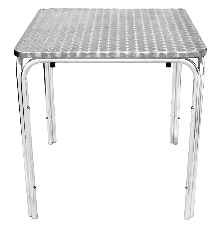 Bolero table bistrot 600x600 mm inox, 4 pieds