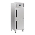 Armoire de congélation Polar Série G en acier inoxydable avec 2 portes 600L