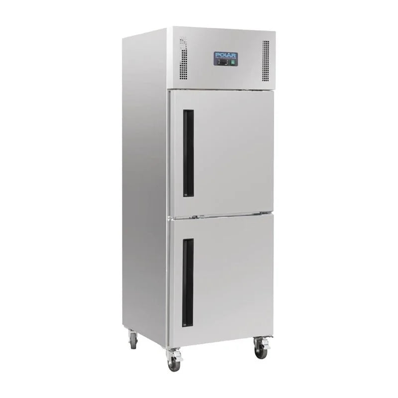 Armoire de congélation Polar Série G en acier inoxydable avec 2 portes 600L