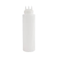 Bouteille souple transparente Vogue avec 3 douilles de décoration 1 L