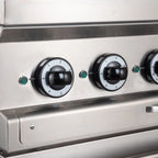 Cuisinière électrique Série 700 - 70/70 avec four électrique, chaleur tournante - 4 plaques de cuisson carrées, encastrées - 12,6 kW