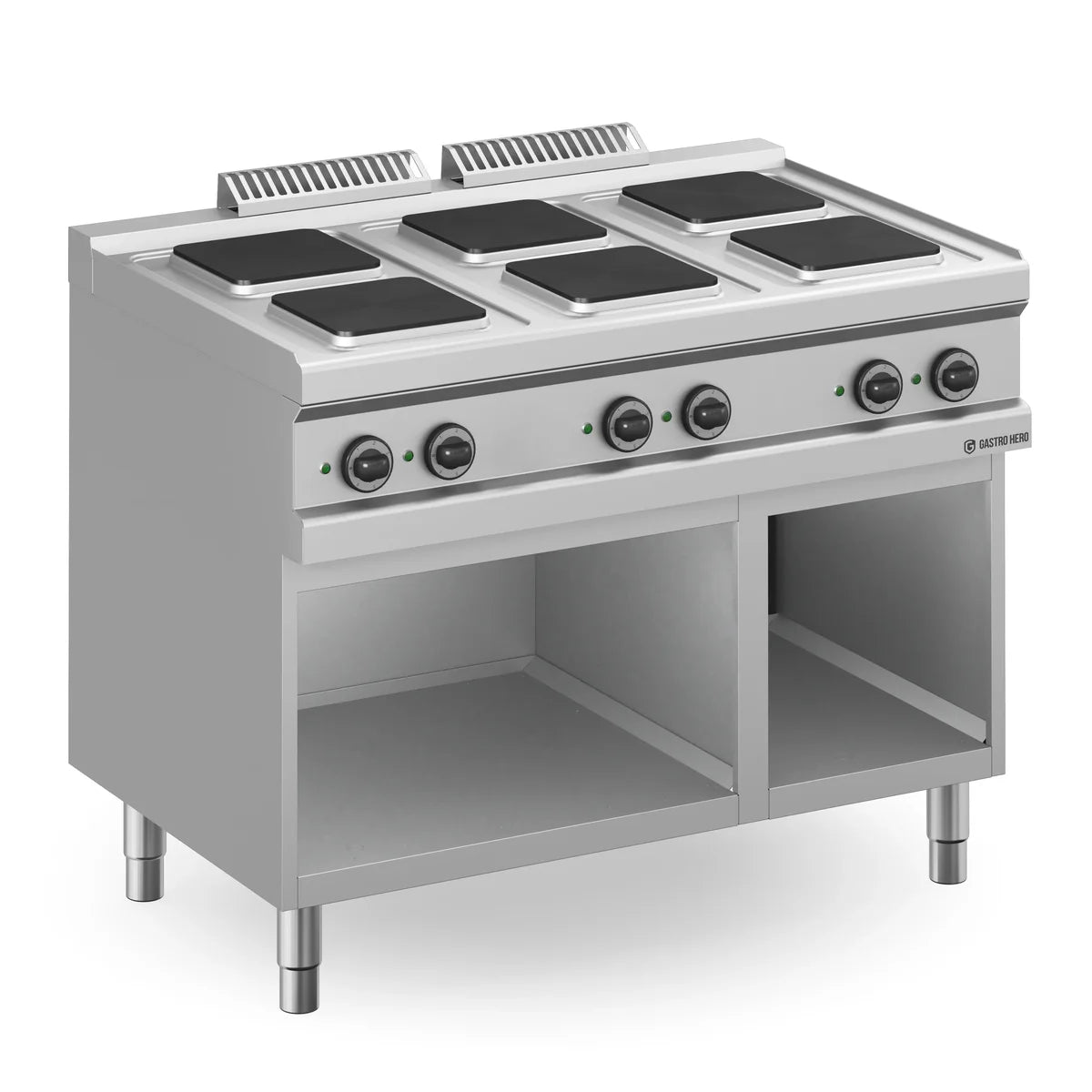 Cuisinière électrique Série 77 - 110/70 - 6 plaques carrées - 15,6 kW