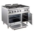Cuisinière électrique Série 700 - 110/70 avec four électrique - 6 plaques carrées - 20,9 kW