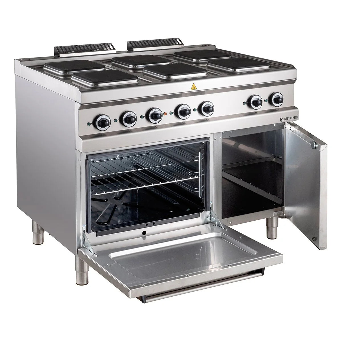 Cuisinière électrique Série 700 - 110/70 avec four électrique - 6 plaques carrées - 20,9 kW