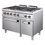 Cuisinière électrique Série 700 - 110/70 avec four électrique - 6 plaques carrées - 20,9 kW
