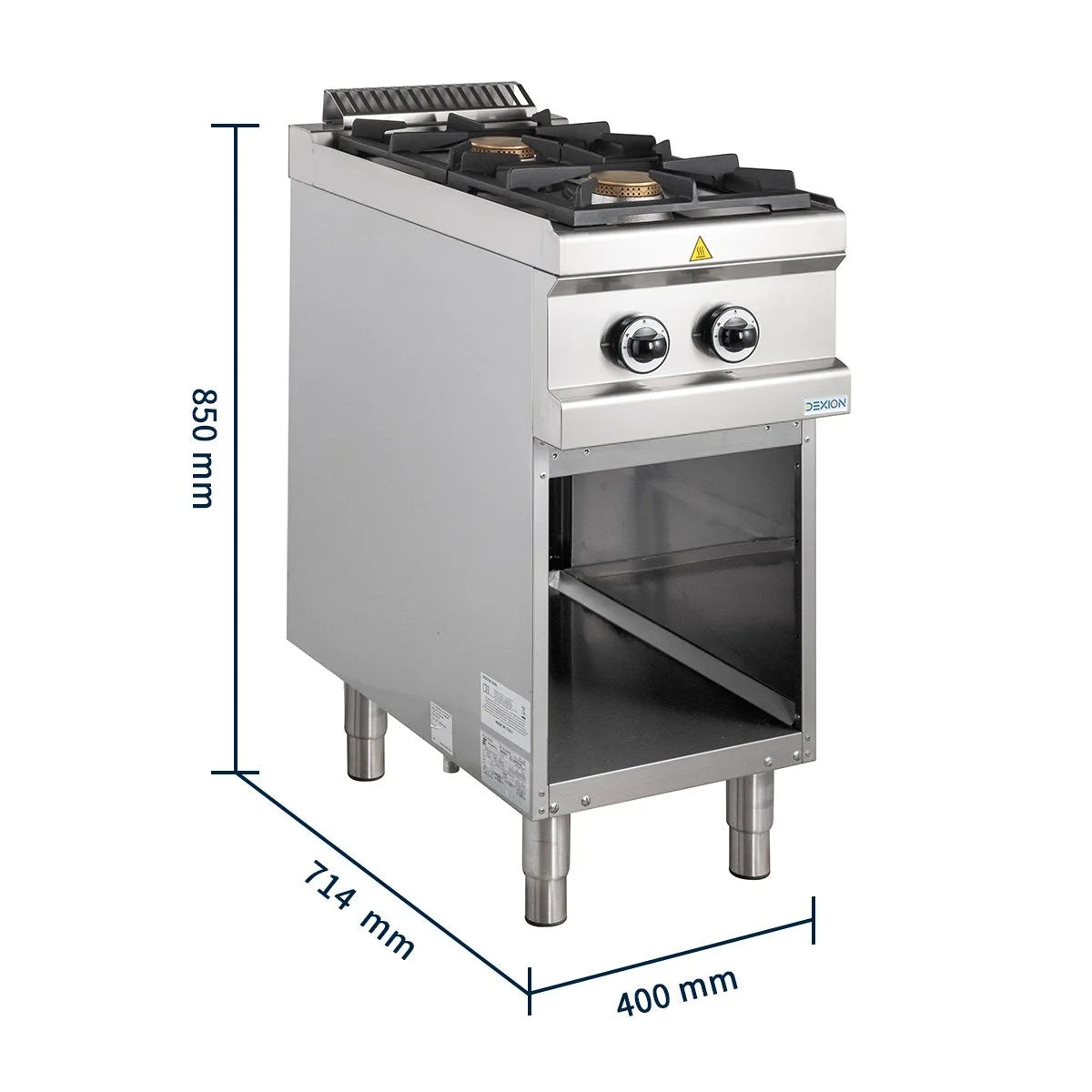 Cuisinière à gaz Série 700 - 40/70 - 2 feux - 14 kW