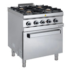 Cuisinière à gaz Série 700 - 70/70 avec four électrique, chaleur tournante - 4 feux - 30,6 kW