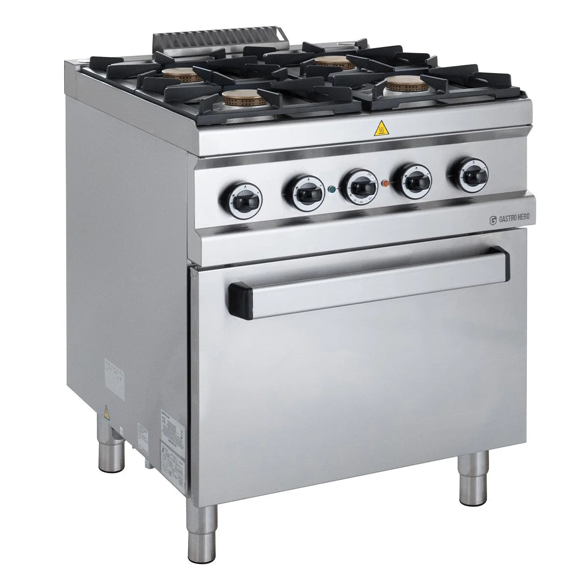 Cuisinière à gaz Série 700 - 70/70 avec four électrique, chaleur tournante - 4 feux - 30,6 kW