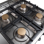 Cuisinière à gaz Série 700 - 70/70 avec four électrique, chaleur tournante - 4 feux - 30,6 kW