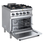 Cuisinière à gaz Série 700 - 70/70 avec four électrique, chaleur tournante - 4 feux - 30,6 kW